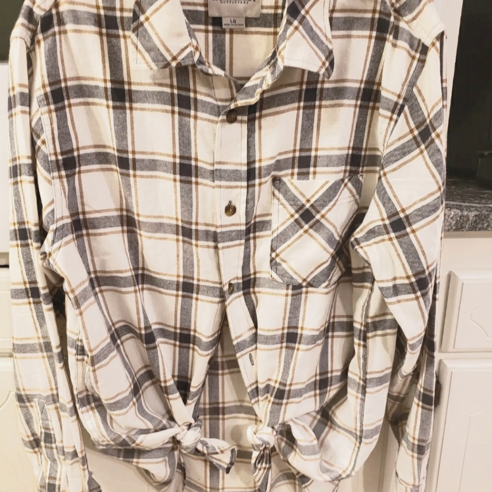 Hello fall faded flannel